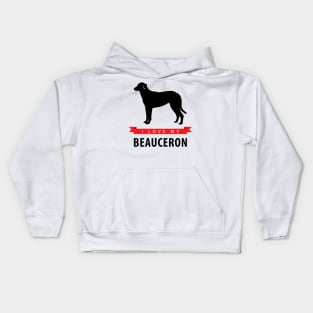 I Love My Beauceron Kids Hoodie